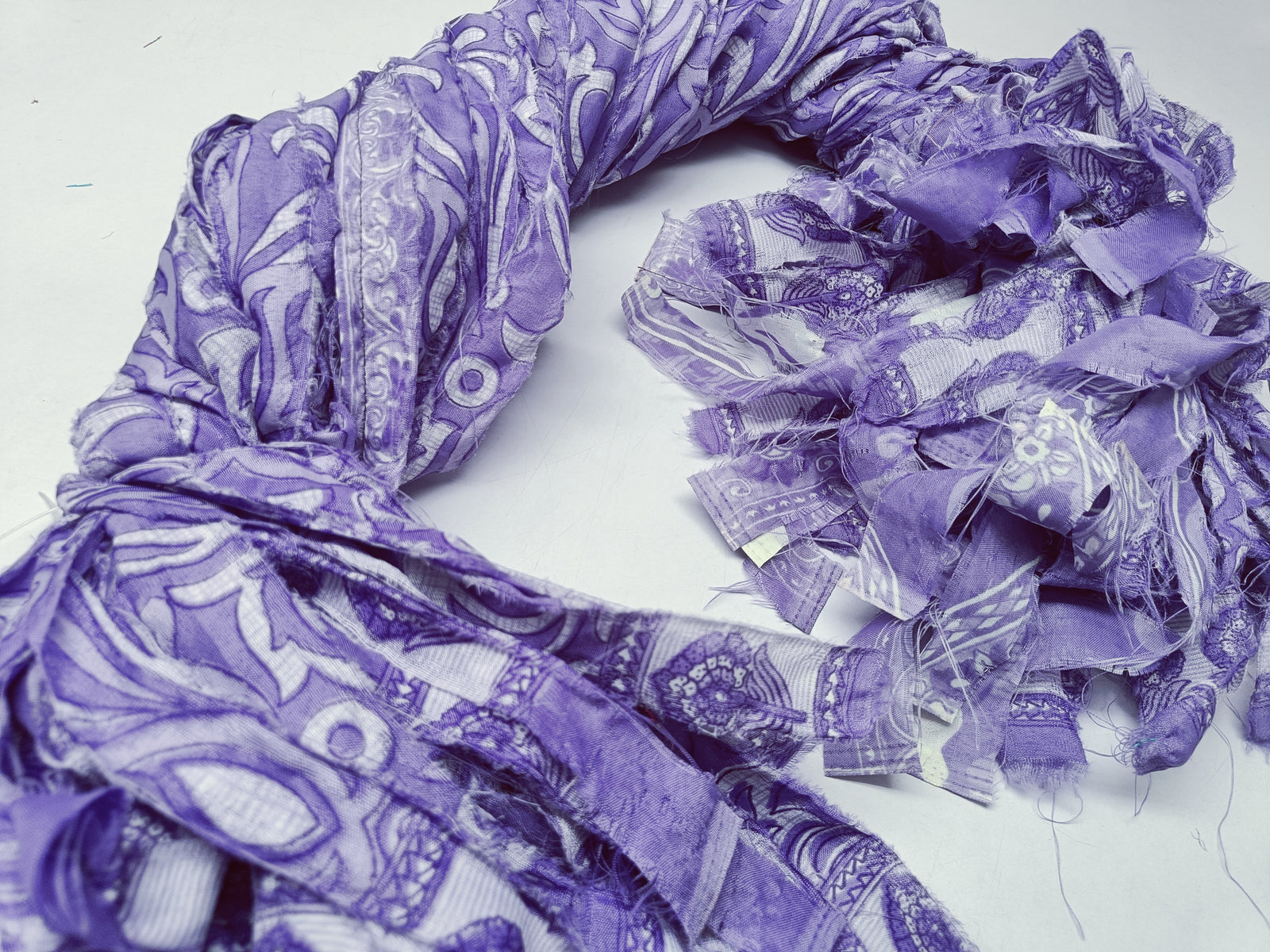 Reclaimed Sari Stripe - Brinjal