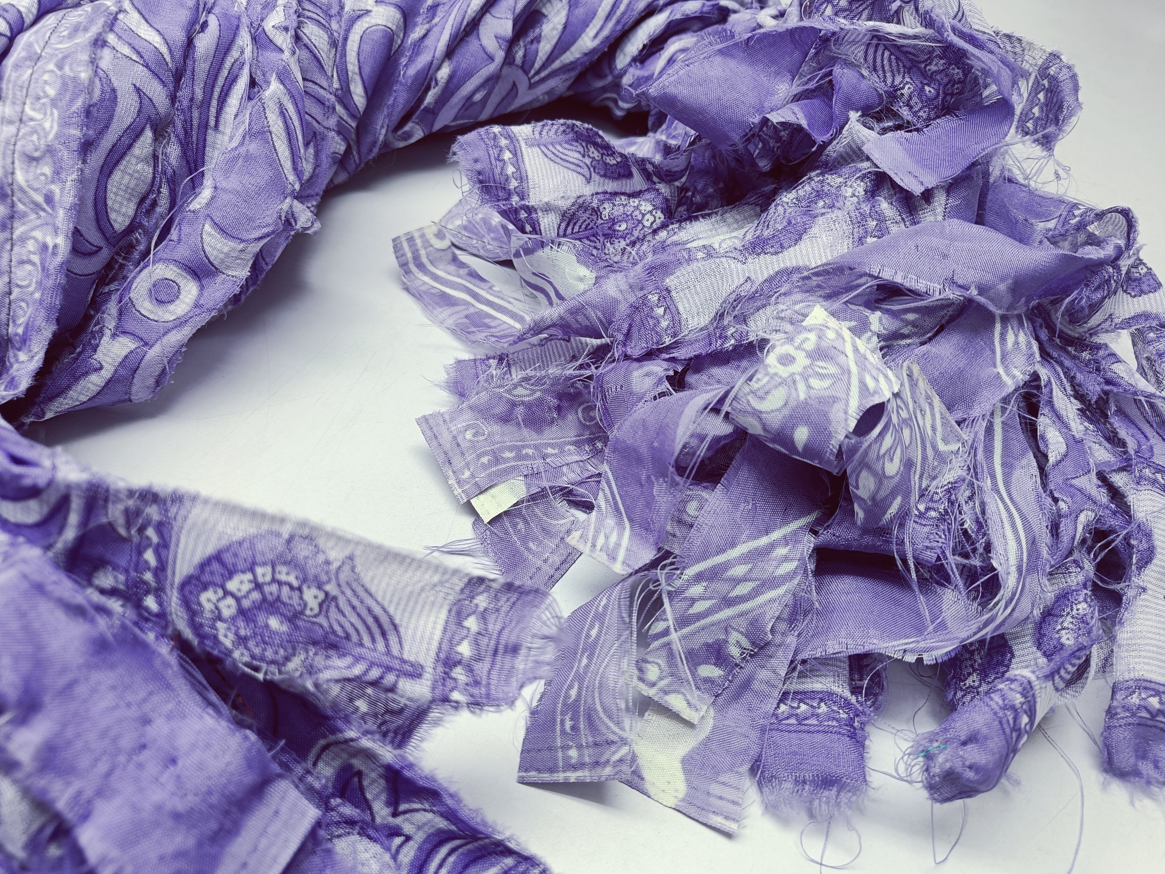 Reclaimed Sari Stripe - Brinjal