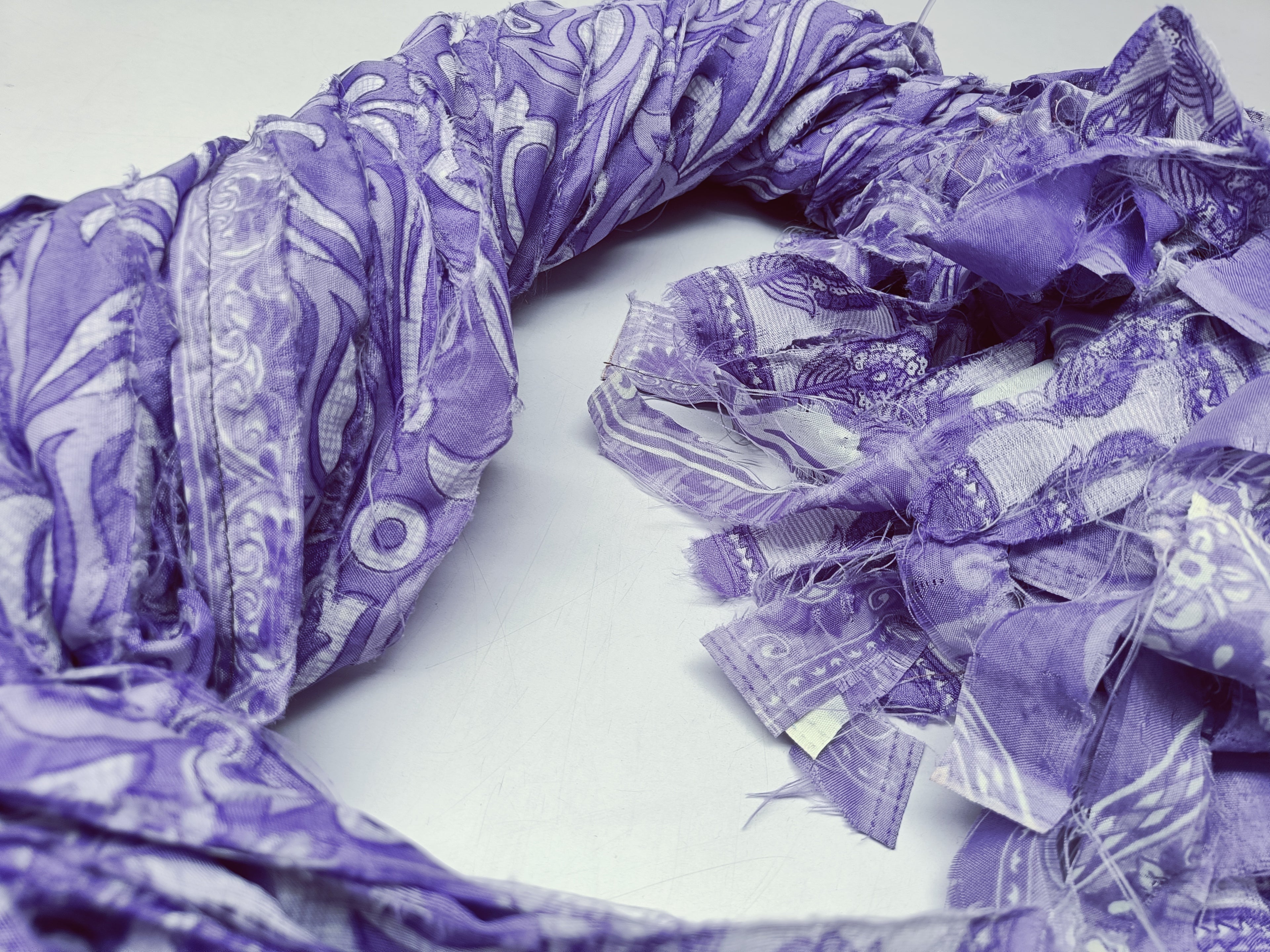 Reclaimed Sari Stripe - Brinjal