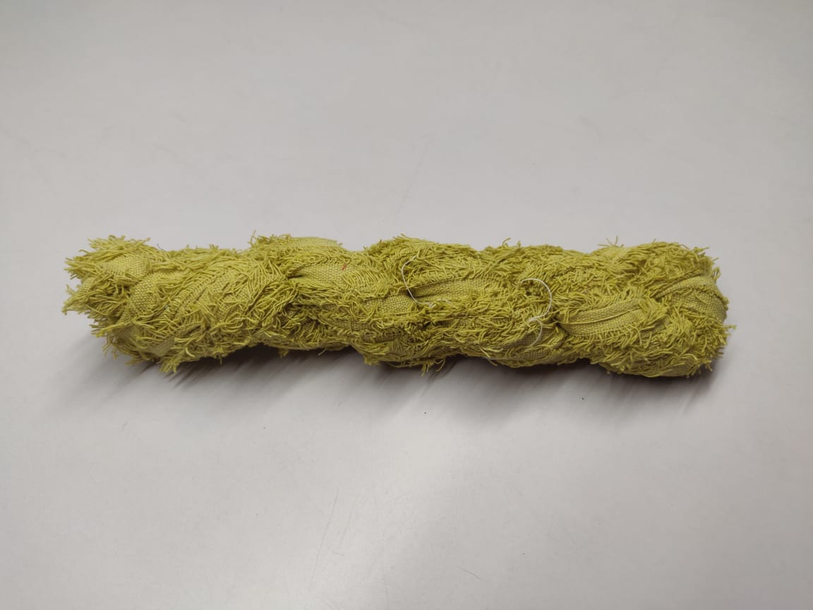 Cotton Frizz Ribbon - Lime Green - SilkRouteIndia
