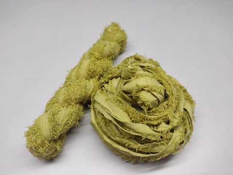 Cotton Frizz Ribbon - Lime Green - SilkRouteIndia