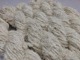 Recycled Linen Yarn natural is made from leftover or excessive warp/ weft thread on handlooms/powerloom, to be specific the byproduct linen from industrial Linen weaving unit in India. This knitting yarn is hand-spun, using drop spindle helping women cooperatives to earn their livelihood.