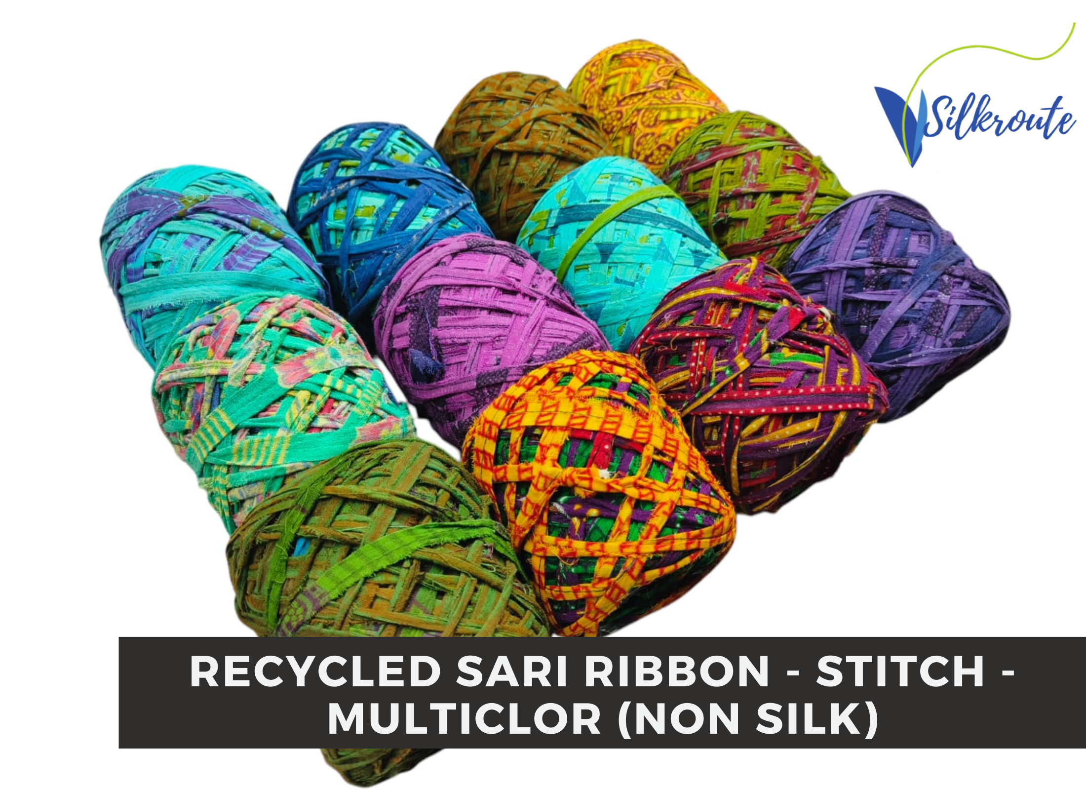 Assorted Recycled Ribbon Non Silk - Stitch – Silk-RouteIndia