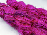 Recycled Sari Silk Yarn Prime - Fuchsia - Sari Silk Yarn - Himalaya Yarn - recycle Sari Yarn - Recycle Silk Yarn - Recycled Yarn - Sari Yarn