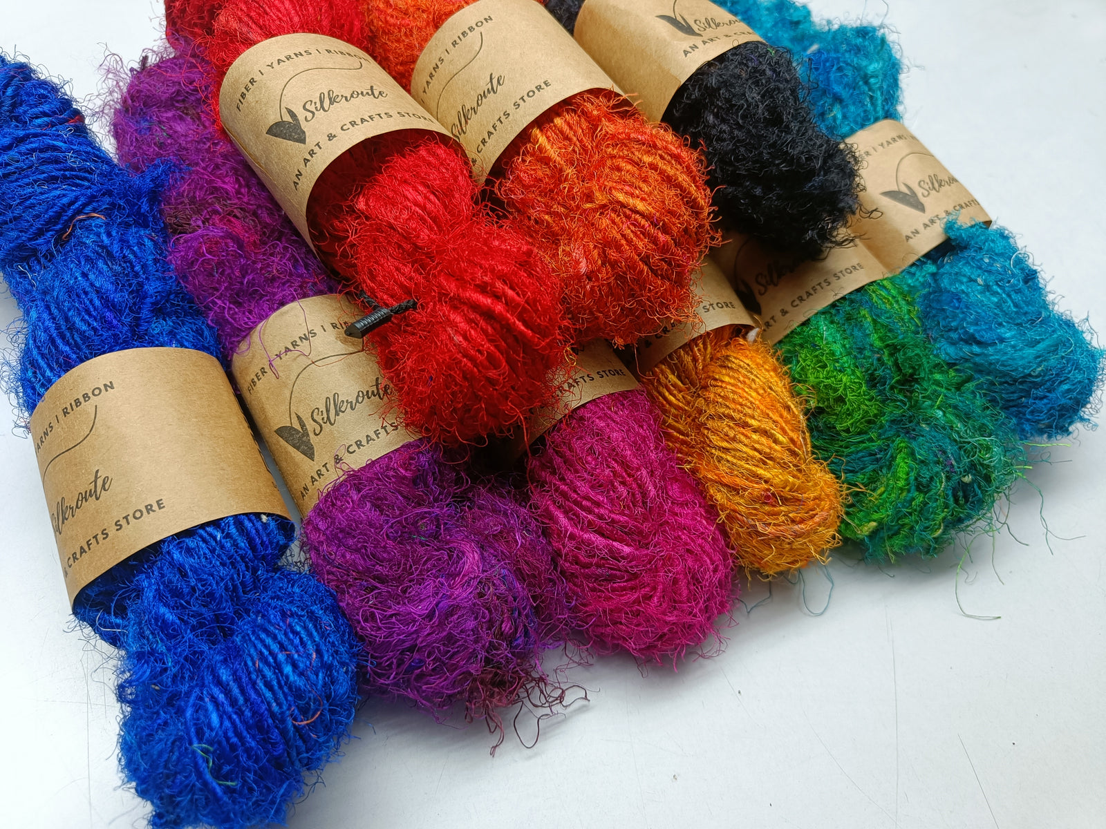Recycled Sari SIlk Yarn Regular Combo