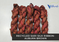 Recycled Sari Silk Ribbon Unburnt Brown