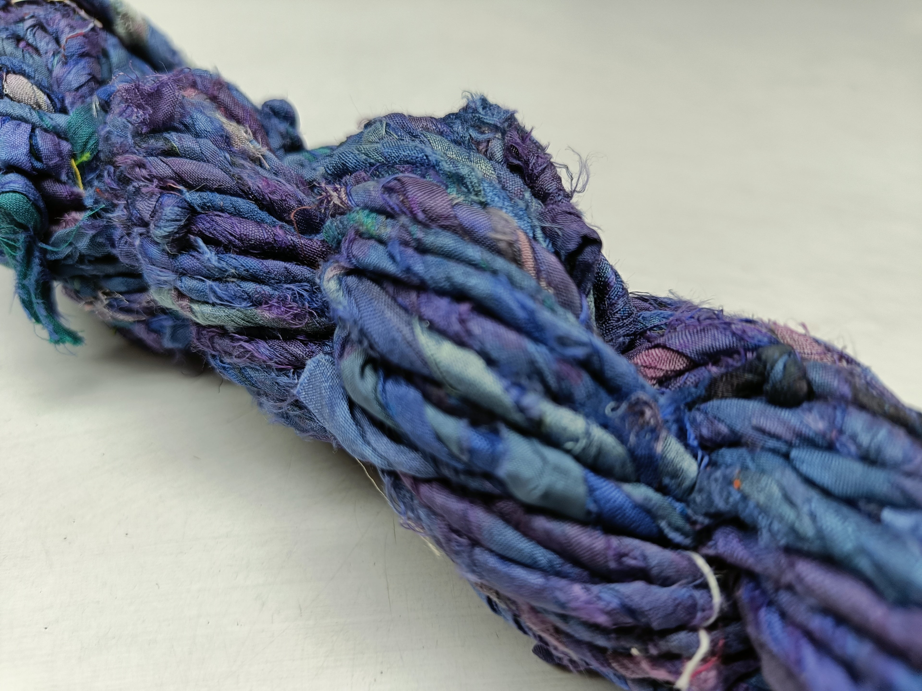 Recycled Sari Silk Twisted Ribbon, Premium Twisted Ribbon, Recycled Ribbon, Recycled Sari Ribbon | Recycled Twisted Ribbon | SilkRouteIndia