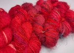 Recycled Sari Silk Yarn Prime&nbsp;Blood is available in multitude of colors, and being premium, you get extra length of yarn in the same weight. We fabricate Recycled Silk Yarn from the bi-product of sari and silk production units.