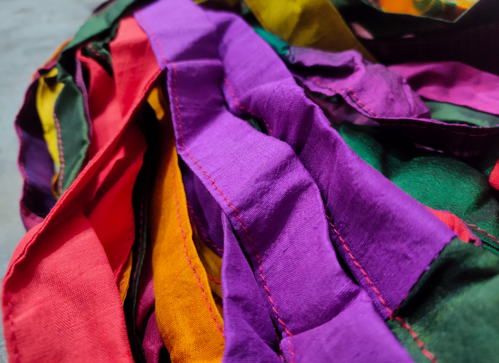 Recycled Sari SilK yarn, Recycled Sari Silk Ribbon, Recycled Sari yarn, Recycled Silk Ribbon,upcycled ribbon, upcycled yarn, Himalaya Silk Yarn, Recycle Sari silk,	Recycle Silk,	Yarn for Knitting,	Knitting Yarn,	Crochet Yarn,	handcrafted yarn,	recycle sari yarn,	Sari Silk Yarn, reused ribbon, recycled ribbon