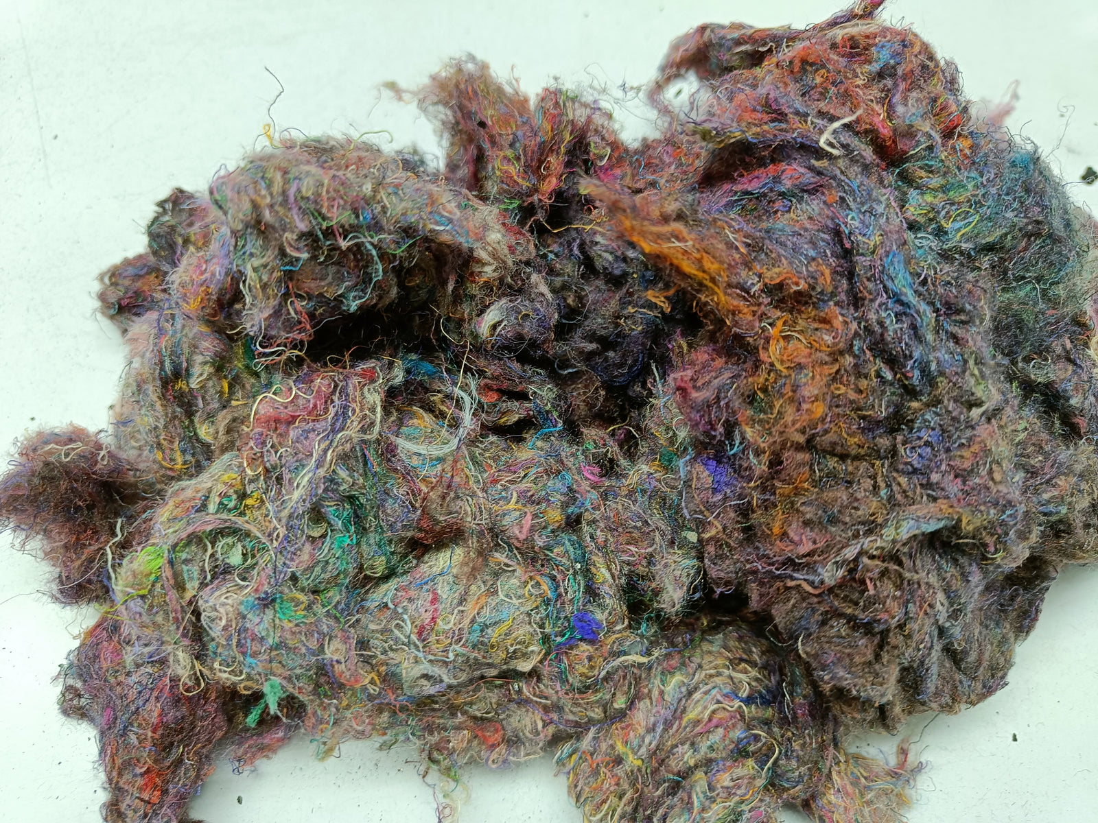 Recycled Silk Pulled Fiber - Pulled Silk Fiber - Recycled Fiber - Pulled Silk Fiber - Roving Fiber - SILKROUTEINDIA