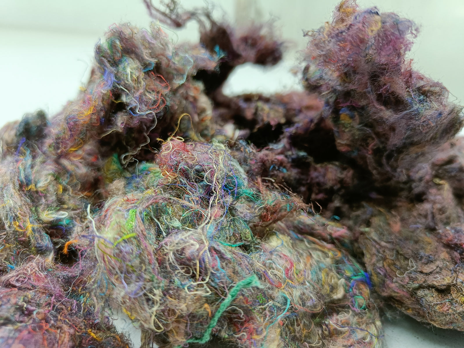 Recycled Silk Pulled Fiber - Pulled Silk Fiber - Recycled Fiber - Pulled Silk Fiber - Roving Fiber - SILKROUTEINDIA