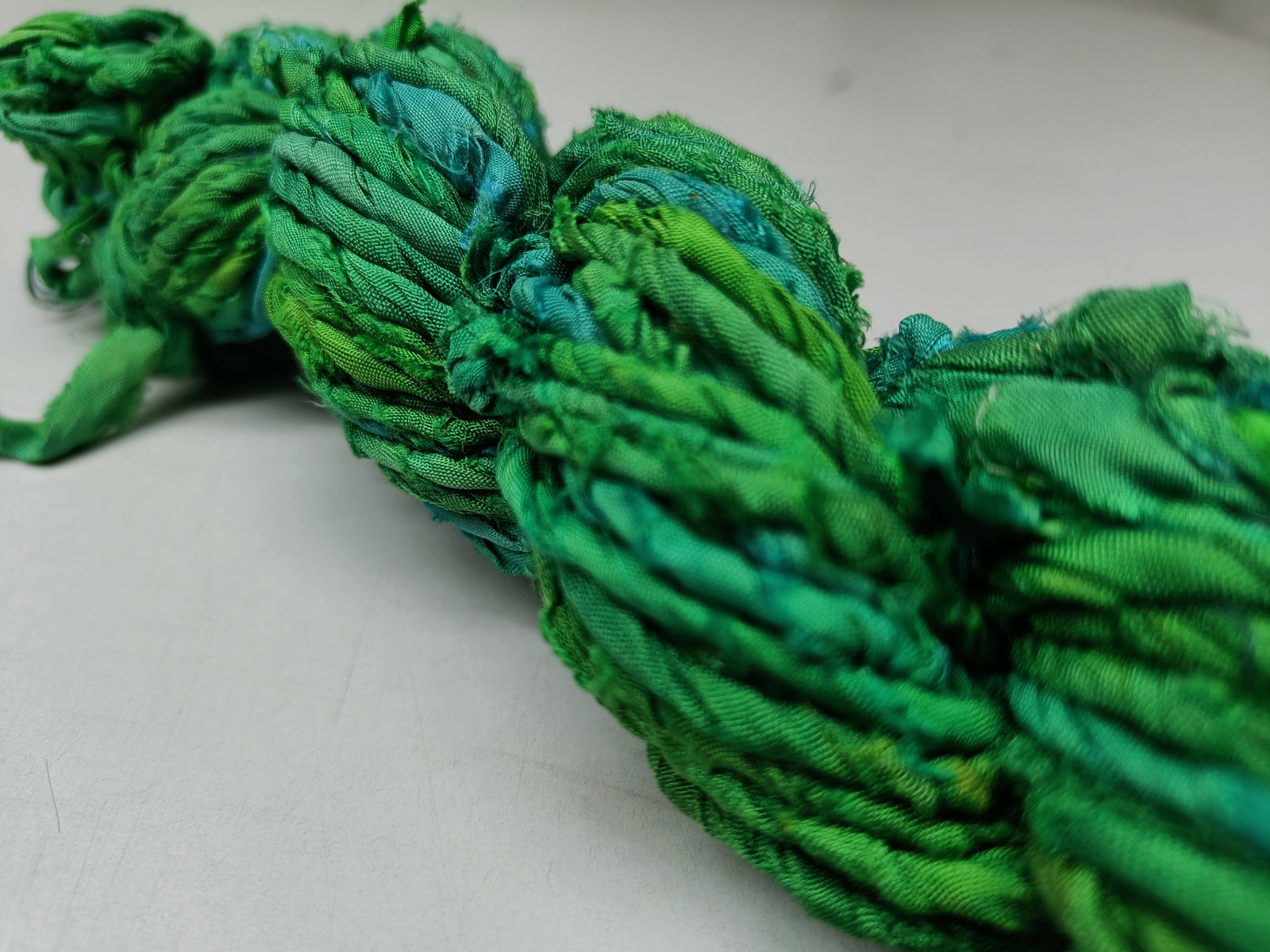Recycled Sari Silk Twisted Ribbon, Premium Twisted Ribbon, Recycled Ribbon, Recycled Sari Ribbon -  SilkRouteIndia
