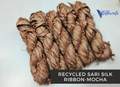 Recycled Sari Silk Ribbon Mocha