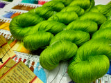 Mulberry Silk Yarn 600M in 100Gram Sap Green