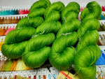 Mulberry Silk Yarn 600M in 100Gram Sap Green