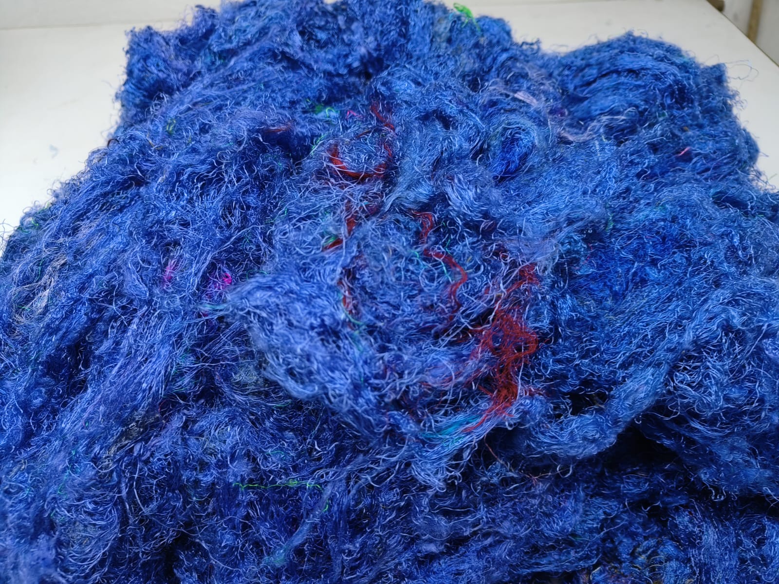 Sari Silk waste Batts are the strongest natural fibers and is spun into a wonderful yarn used for knitting and weaving! The Silk Batts have a lovely draping quality. The batts is a smooth filament and the fabric out of it is comfortable against the skin. Silk is a natural protein fiber. Silk Batts are well known for its shine, lustre and tensile strengt