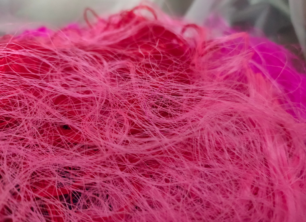 Recycled Sari Silk Fibers - Recycled Fiber - silkRouteIndia