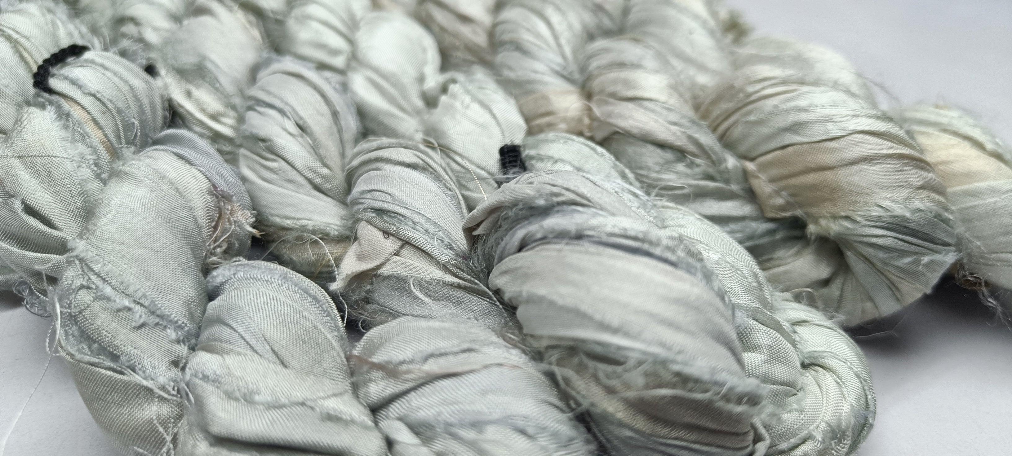 Recycled Sari Silk Ribbon - Recycled Yarn - Recycled Ribbon