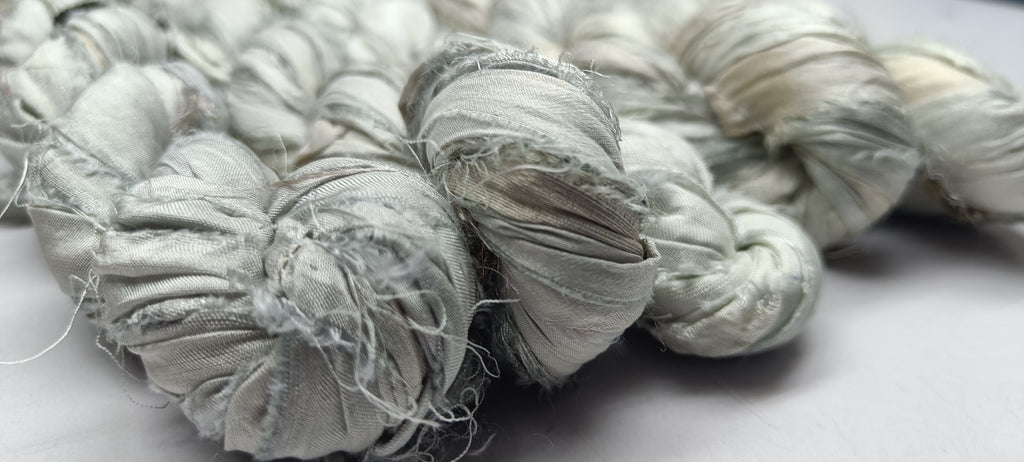 Recycled Sari Silk Ribbon - Recycled Yarn - Recycled Ribbon