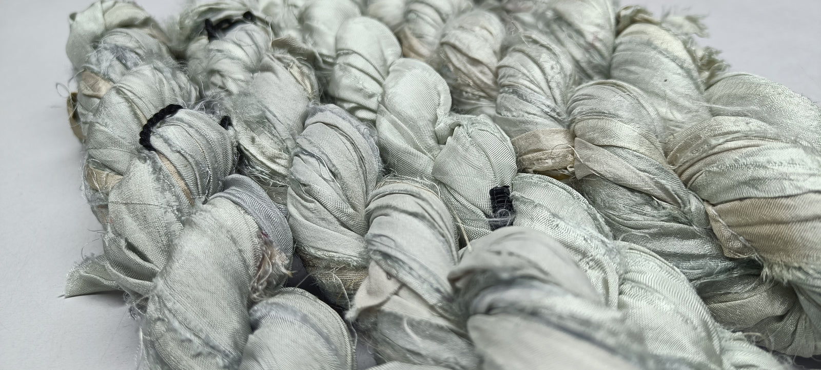 Recycled Sari Silk Ribbon - Recycled Yarn - Recycled Ribbon