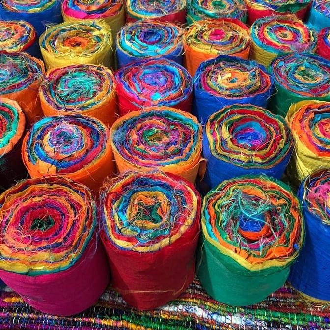 Sari Silk Ribbon Rolls 2.5 inches