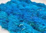 Recycled Sari Silk Yarn-Ocean Blue