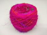 Recycled Sari Silk Yarn Prime Balls Pink