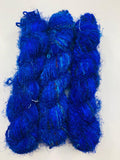 Recycled Sari Silk Yarn Prime - Indigo is available in multitude of colors, and being premium, you get extra length of yarn in the same weight. We fabricate Himalaya Silk Yarn from the bi-product of sari and silk production units. 