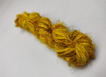 Recycled Sari Silk Yarn - Turmeric is available in multitude of colors, and being premium, you get extra length of yarn in the same weight. We fabricate Recycle Sari Silk Yarn from the bi-product of sari and silk production units.