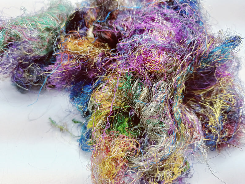 Recycled Silk Lurex Waste - Multicolor