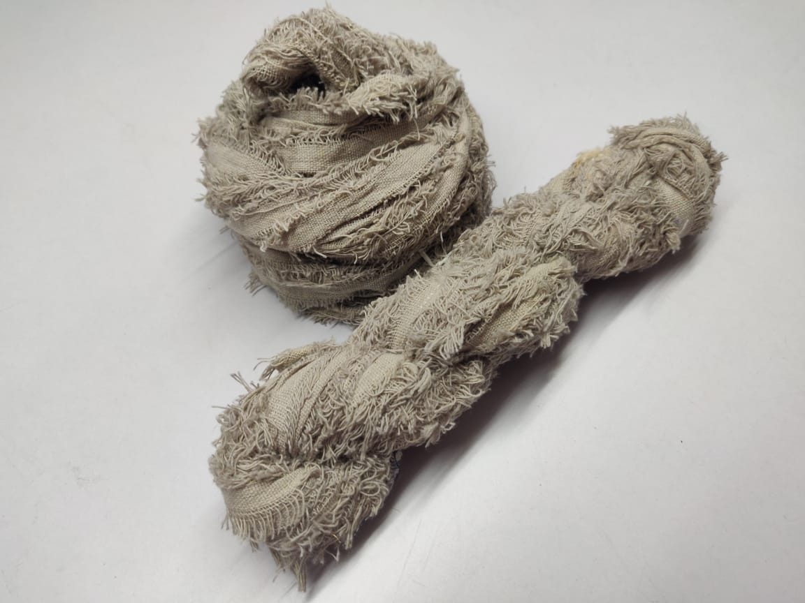 Cotton Frizz Ribbon - Smoky Brown