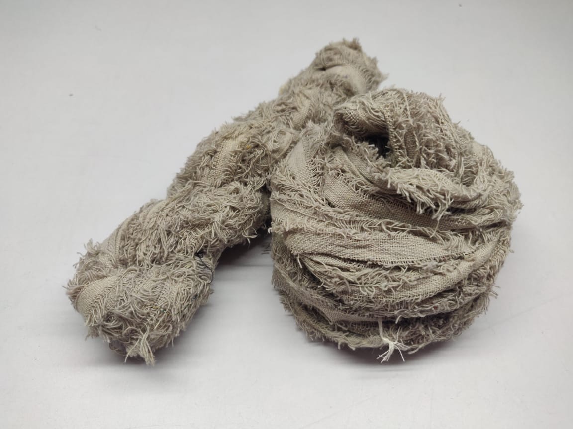 Cotton Frizz Ribbon - Smoky Brown