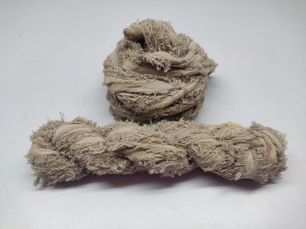 Cotton Frizz Ribbon - Smoky Brown