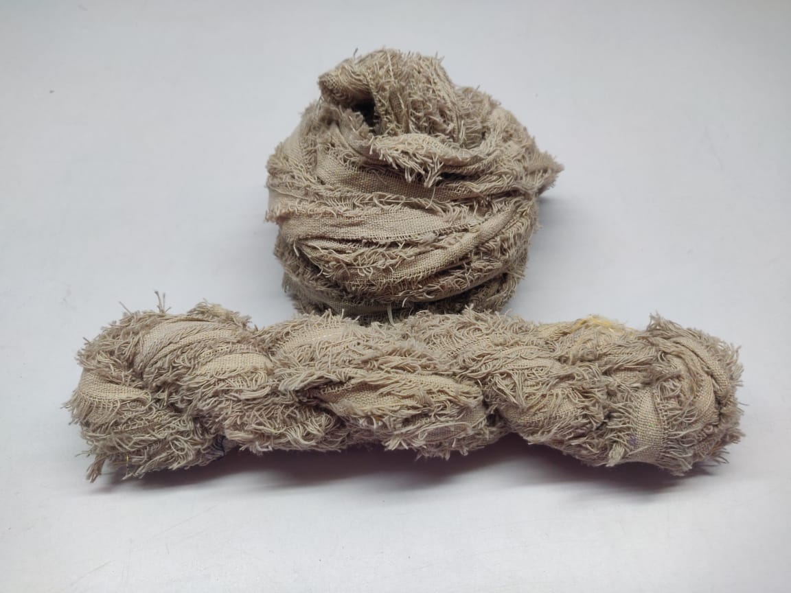 Cotton Frizz Ribbon - Smoky Brown