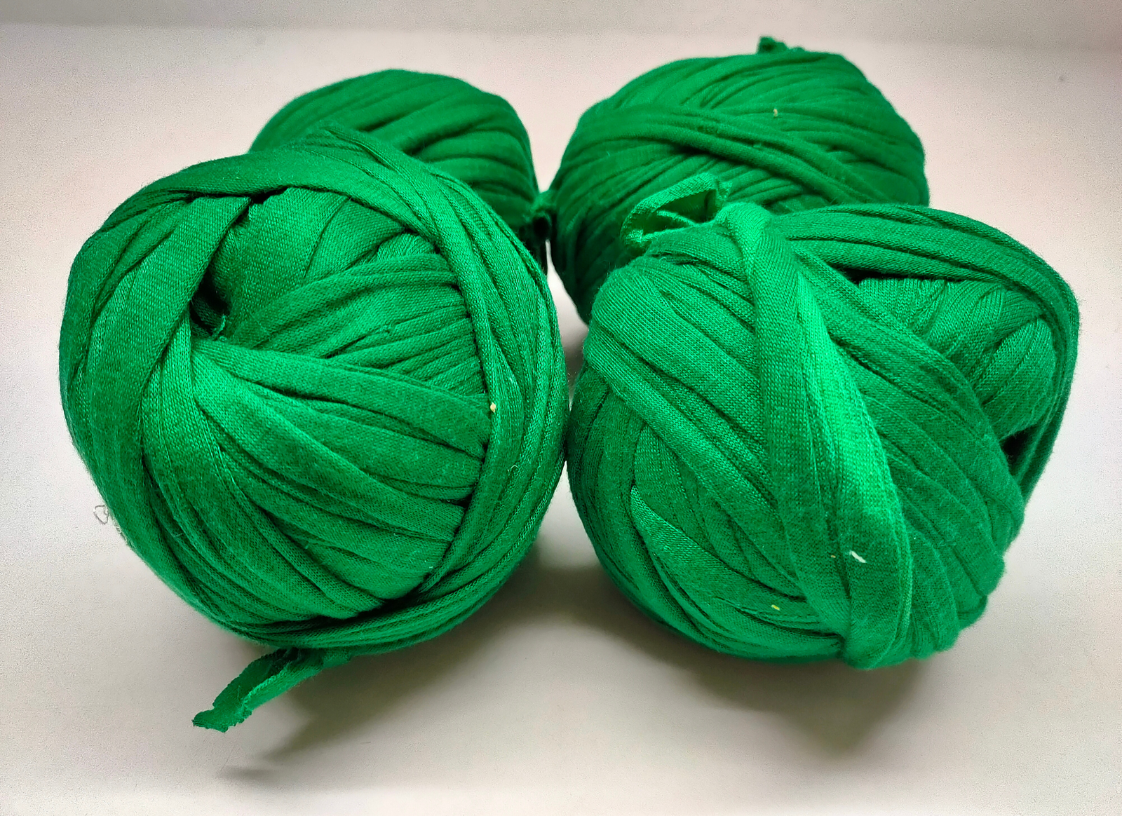 Recycled Tshirt Ribbon Each of skein was hand dyed using professional dyes to avoid fading and color bleeding during future washing of your finished projects.