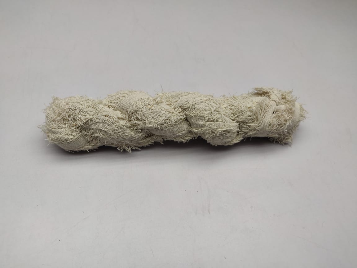 Cotton Frizz Ribbon - White
