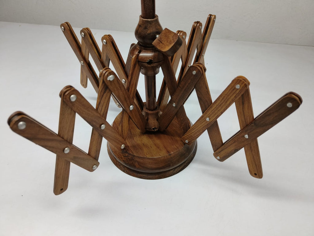 Wooden Umbrella Swift Yarn Winder, Knitting Umbrella