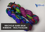 Recycled Sari Silk Ribbon - MultiColor - SilkRouteIndia