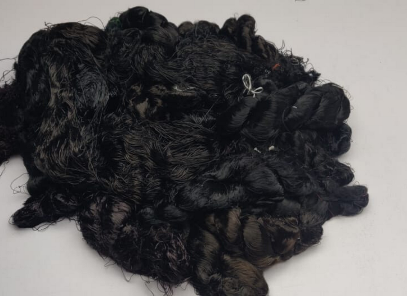 Banana Yarn Fiber - Black - SilkRouteIndia