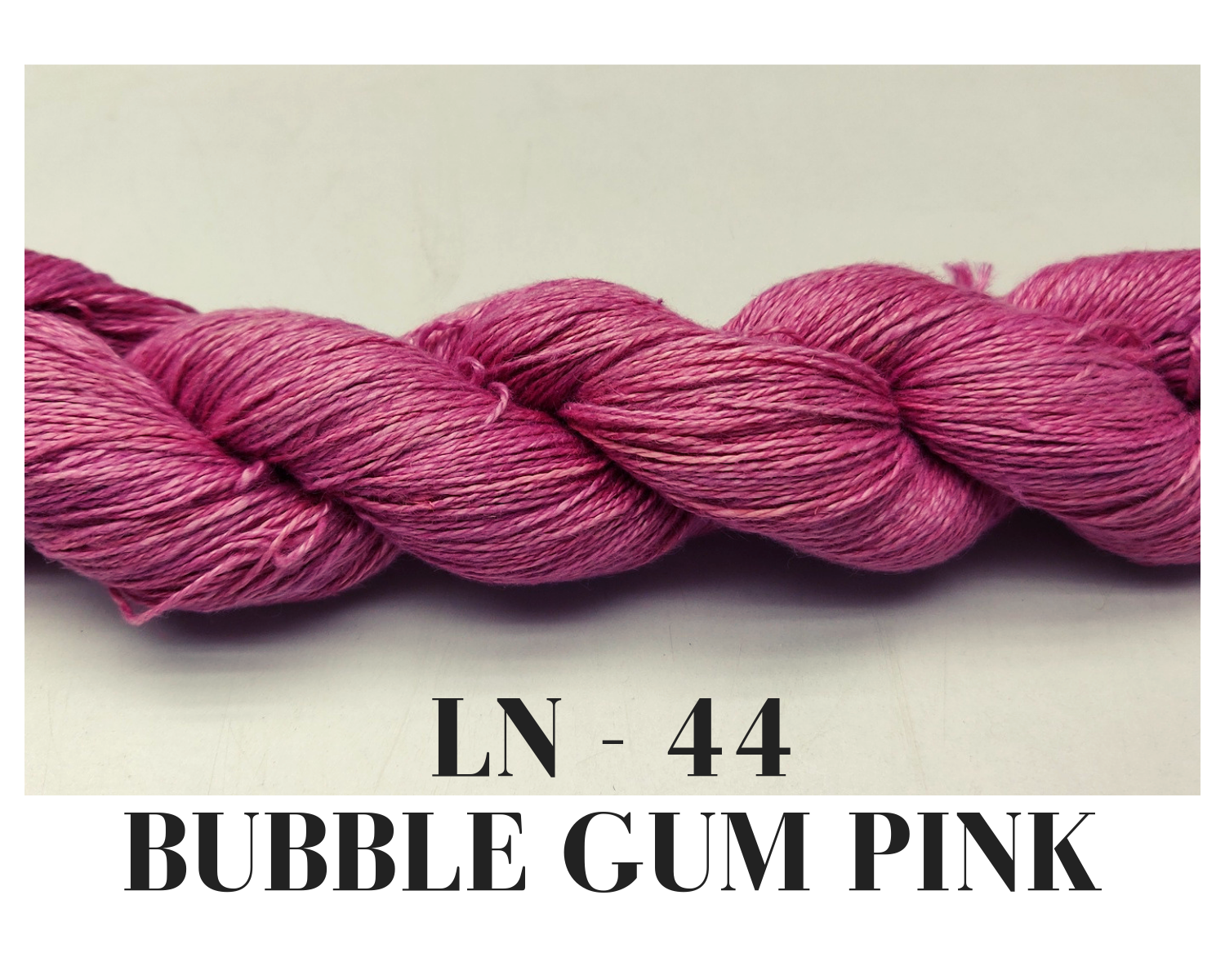 Linen Sportweight Yarn - BubbleGum - SilkRouteIndia