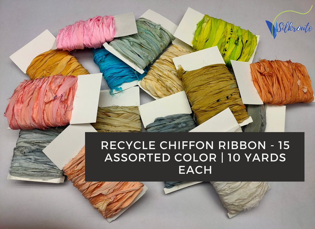 Silk Chiffon Ribbon Turquoise