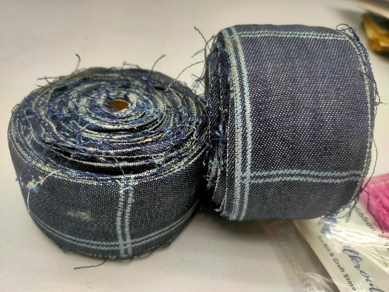 Recycled Denim Ribbon -1.5