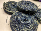 Recycled Denim Ribbon - Half Inch - SilkRouteIndia