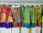 Recycles Indian Sari wrap Skirt | Combo Pack - SilkRouteIndia