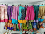 Recycles Indian Sari wrap Skirt | Combo Pack - SilkRouteIndia