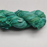 Recycled Sari Silk Ribbon - Jade - SilkRouteIndia