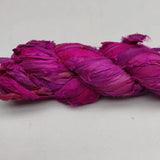 Recycled Sari Silk Ribbon - BubbleGum - SilkRouteIndia