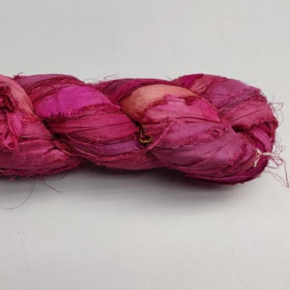 Recycled Sari Silk Ribbon - Punch - SilkRouteIndia