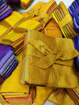 Fat Quarter Honey - SilkRouteIndia The perfect Fat Quarter for your next quilting, Cushion, Bedsheet or patchwork assignment. These fabric squares are handmade from Recycle Sari Silk, by the artisans in our co-ops in India.