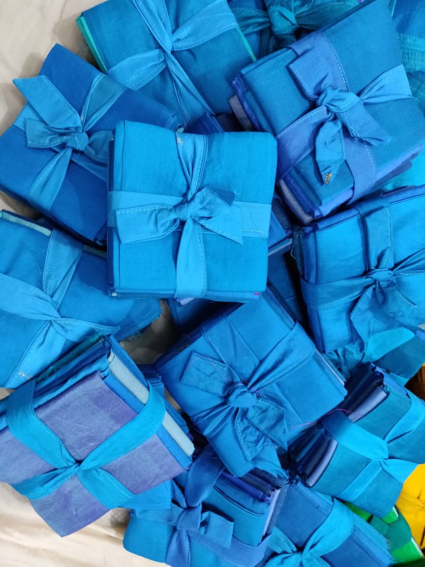 Fat Quarter Sea Blue - SilkRouteIndia